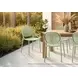 4018 Sea Green Outdoor Stacking Dining Chair Set of 4