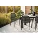 4019 Black Outdoor Stacking Dining Chair Set of 4