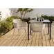 4027 Natural Taupe Outdoor Stacking Dining Chair Set of 4