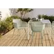 4028 Sea Green Outdoor Stacking Dining Chair Set of 4