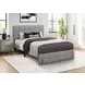 5900F Gray Full Upholstered Storage Platform Bed