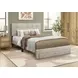 5901Q Beige Queen Upholstered Storage Platform Bed