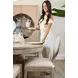 Manhattan Valley Dusty Rose 2 Door Curio Cabinet with LED