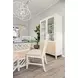 Miramar Sand and Stark White 4 Door Curio Cabinet with LED