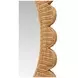 Lillian Natural Rattan Scalloped Edge Mirror