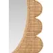 Lillian Natural Rattan Scalloped Edge Mirror