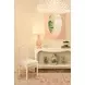Lillian Painted Pink Scalloped Edge Mirror