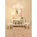 Lillian Painted Pink Scalloped Edge Mirror