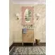 Lillian Painted Pink Scalloped Edge Mirror