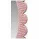 Lillian Painted Pink Scalloped Edge Mirror
