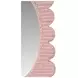 Lillian Painted Pink Scalloped Edge Mirror