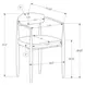 1228 Gray Upholstered Dining Chair Set of 2