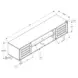 2749 Black 72" TV Stand