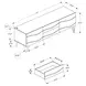 2828 Brown 72" TV Stand