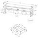 2880 Brown and Black 72" TV Stand