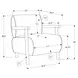 8344 Light Gray Upholstered Accent Chair