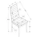 1271 White Upholstered Dining Chair Set of 2