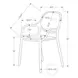 4022 Natural Taupe Outdoor Stacking Dining Chair Set of 4