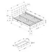 5901F Beige Full Upholstered Storage Platform Bed