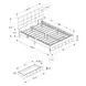 5901Q Beige Queen Upholstered Storage Platform Bed