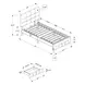 5901T Beige Twin Upholstered Storage Platform Bed