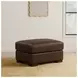 Inglewood Vintage Brown Cigar Leather Upholstered Rectangular Ottoman