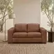 Inglewood Vintage Brown Derby Leather 64" Loveseat