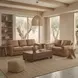 Inglewood Vintage Brown Derby Leather 92" Sofa