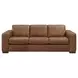 Inglewood Vintage Brown Derby Leather 92" Sofa