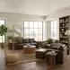 Inglewood Vintage Brown Cigar Leather Living Room Set