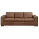 Inglewood Vintage Brown Derby Leather 91" Queen Sleeper Sofa