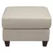 Millbrook Taupe Plain Leather Upholstered Rectangular Ottoman