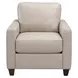 Millbrook Taupe Plain Leather Living Room Set