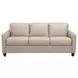 Millbrook Taupe Plain Leather 84" Sofa