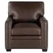 Dalton Brown Chestnut Leather Living Room Set