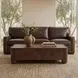 Dalton Brown Chestnut Leather Living Room Set