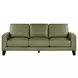 Vaughn Green Clover Leather Living Room Set