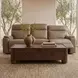 Bryluxe Tuscan Tan Leather Lay Flat Power Reclining Living Room Set with USB Charging