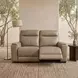 Bryluxe Tuscan Tan Leather 76" Lay Flat Power Reclining Console Loveseat with Power Headrest and USB Charging
