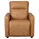 Ascendia Saddle Leather Lay Flat Power Recliner with Power Headrest and USB Charging