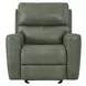 Laredo Sage Moss Leather Zero Gravity Glider Power Recliner with Power Headrest and USB Charging