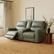 Laredo Sage Moss Leather 77" Zero Gravity Power Reclining Console Loveseat with Power Headrest and USB Charging