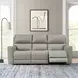 Laredo Cement Leather 87" Zero Gravity Power Reclining Sofa with Fold Down Center Console and USB Charging