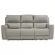 Laredo Cement Leather 87" Zero Gravity Power Reclining Sofa with Fold Down Center Console and USB Charging