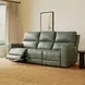 Laredo Sage Moss Leather Zero Gravity Power Reclining Living Room Set with Power Headrest and USB Charging