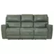 Laredo Sage Moss Leather Zero Gravity Power Reclining Living Room Set with Power Headrest and USB Charging