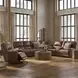 Highland Brown Coffee Leather 90" Zero Gravity Power Reclining Sofa with Power Headrest and USB Charging