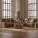 Highland Brown Coffee Leather 90" Zero Gravity Power Reclining Sofa with Power Headrest and USB Charging