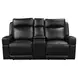 Valley Black Leather Zero Gravity Power Reclining Living Room Set with Power Headrest and USB Charging