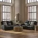 Valley Black Leather 82" Zero Gravity Power Reclining Sofa with Power Headrest and USB Charging